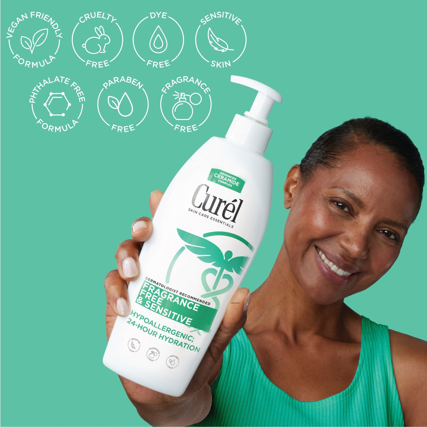 Curel Fragrance Free Comforting Body Lotion, Body and Hand Moisturizer for Dry, Sensitive Skin, 13 Ounce, with Advanced Ceramide Complex, Repairs