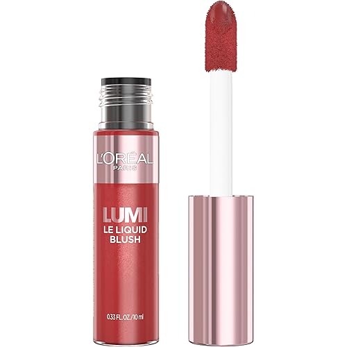 L'Oreal Paris True Match Lumi Le Liquid Blush, Intense Lightweight Blush Formula With Liquid Pigments, Glowy Worth It Medium, 0.33 Fl Oz