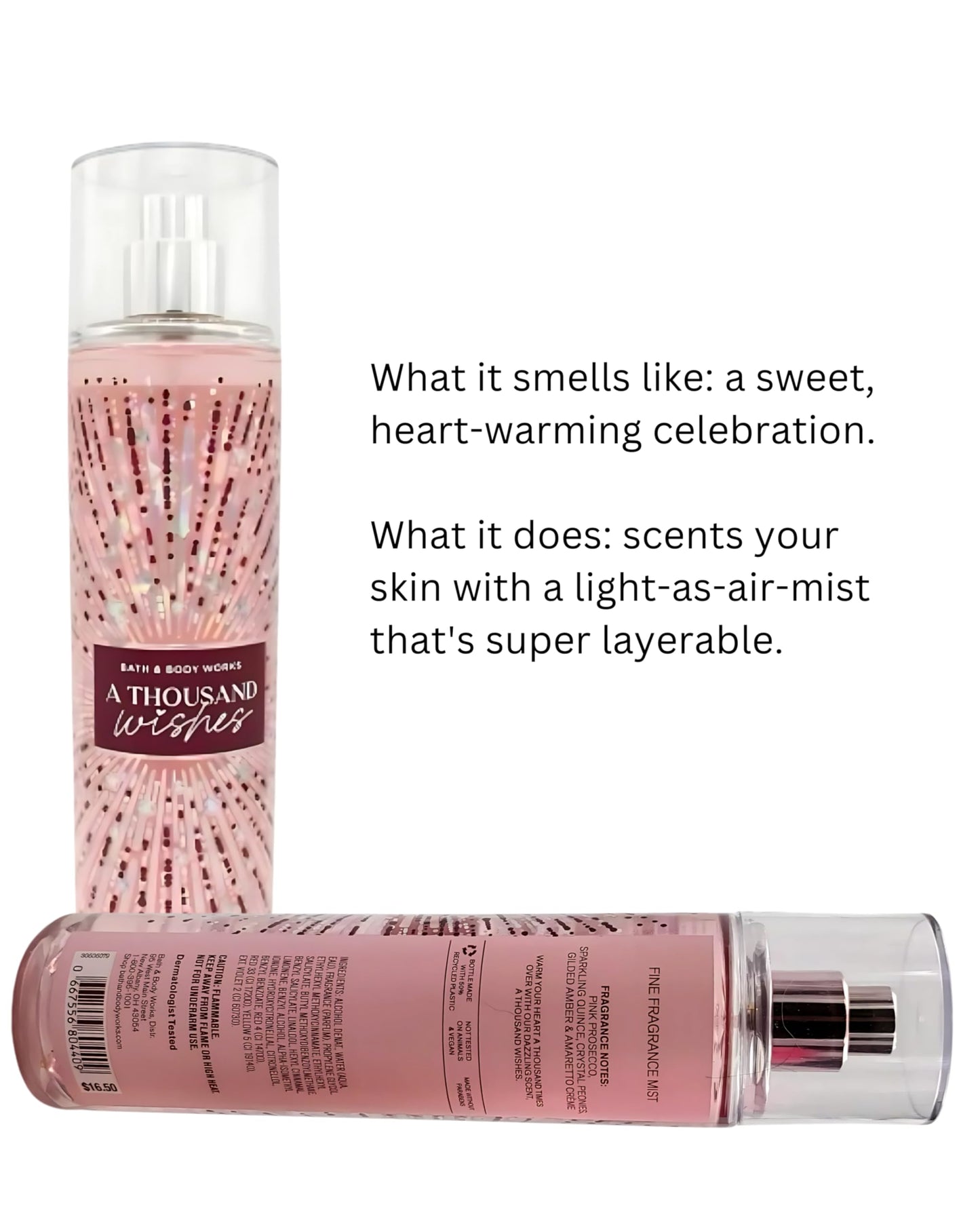 Bath and Body Works A Thousand Wishes Fragrance Mist 8 Ounce Full Size