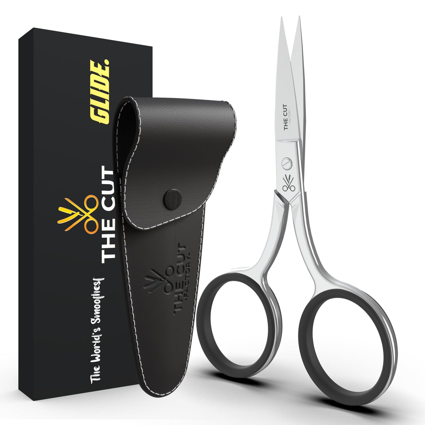 The Cut Factory® Precision Facial Hair Scissor - Premium Stainless Steel Grooming Tool for Eyebrows, Mustache & Beard - One Tool, All Power - No Beauty and Personal Care THE CUT - FACTORY - Default Title