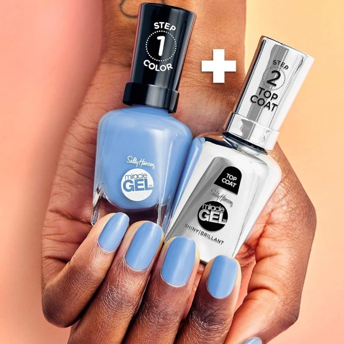 Sally Hansen Miracle Gel Salon Quality Nail Polish | Gel-Like Formula, Two-Step System, No UV Light Needed, Long Lasting | Opaque, Glossy | 573