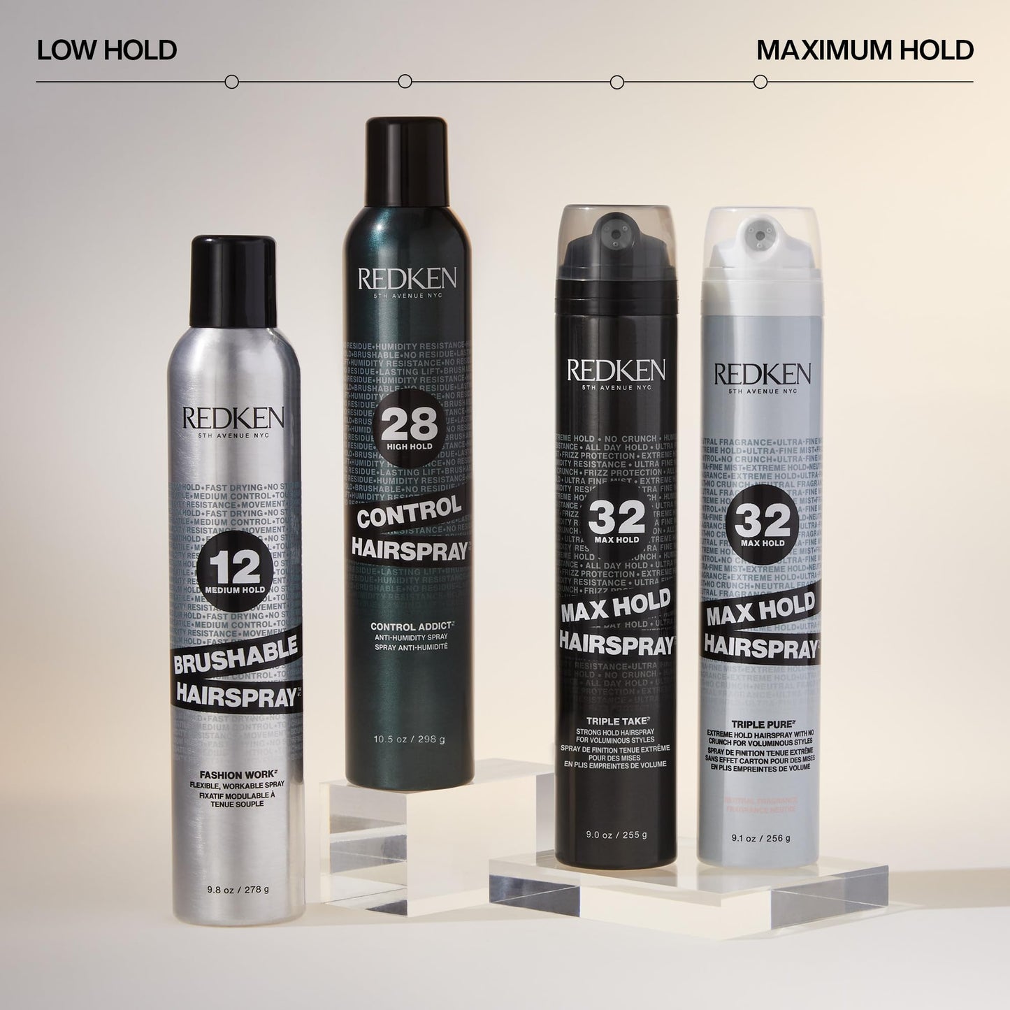 Redken Max Hold Hairspray 32 | Extreme Maximum High Hold Hairspray | Long-Lasting Lift & Body | All-Day Style Control | Dry Finish | 24 Hour Humidity