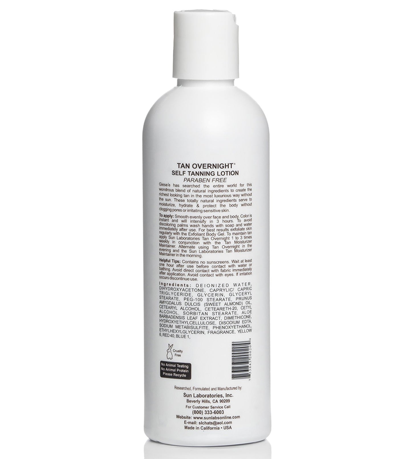 Sun Laboratories By Giesee Tan Overnight Self Tanning Lotion 8 oz 2 Pack, Self Tanning Lotion, Self Tanner, Tanning Lotion, Odorless, Non-Toxic