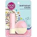 eos Natural Shea Lip Balm- Birthday Cake, All-Day Moisture Lip Care Products, 0.39 oz