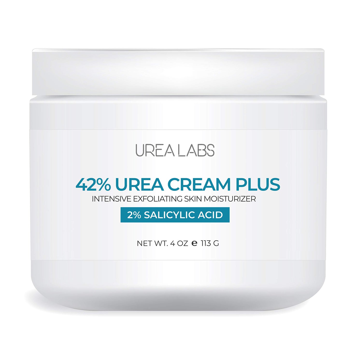 UREA LABS 42% Urea Cream + 2% Salicylic Acid 4oz – Maximum Strength Foot & Skin Repair, Deep Exfoliation & Hydration for Cracked Heels