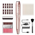 20000RPM Electric Nail Drill Compact Portable Efile Professional Manicure Pedicure Nail File Drill Kit for Acrylic, Gel Nails and Home Salon Use