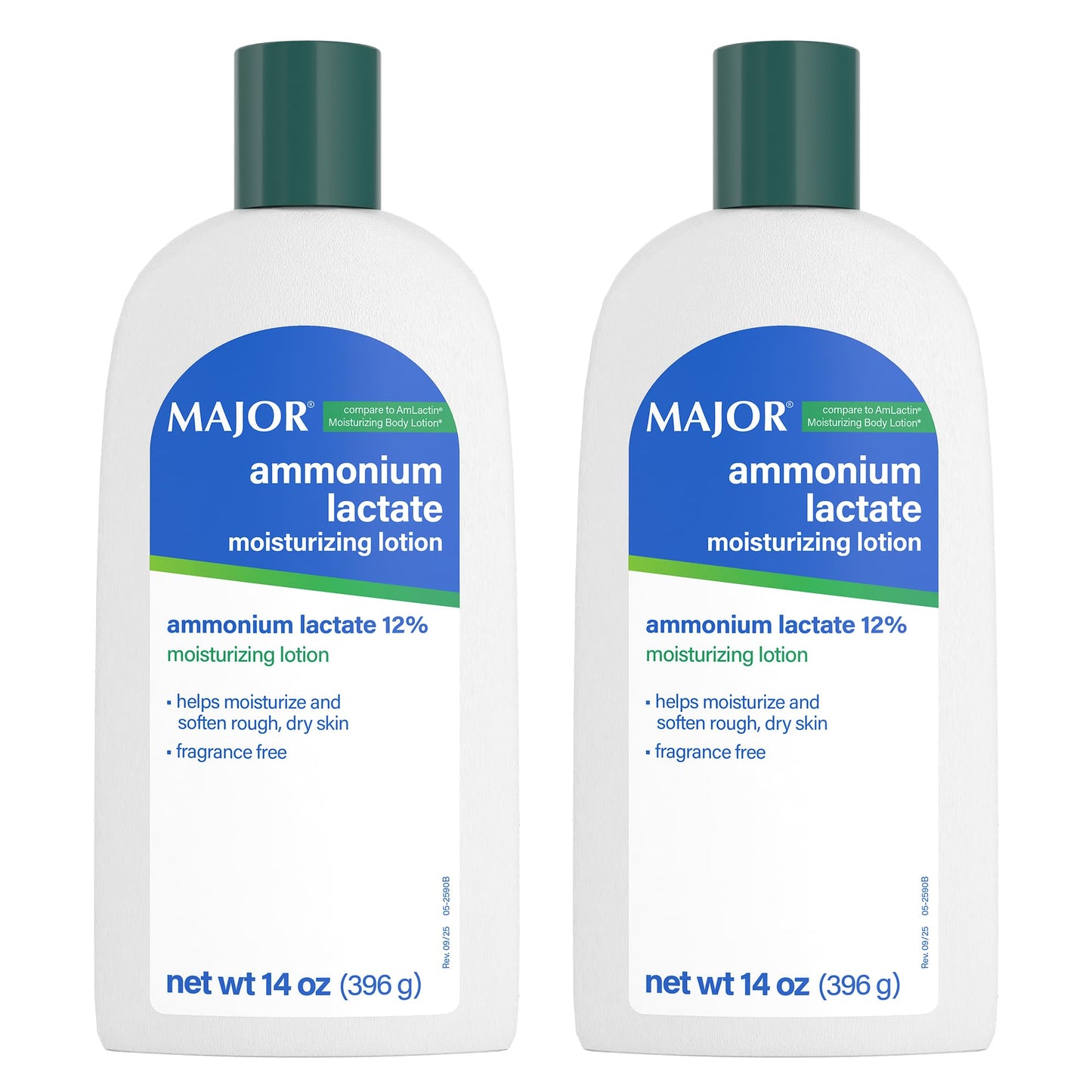 Major Ammonium Lactate 12% Moisturizing Lotion - Lactic Acid Lotion - Helps Moisturize and Soften Rough, Dry Skin - Daily Body Lotion - Fragrance-Free
