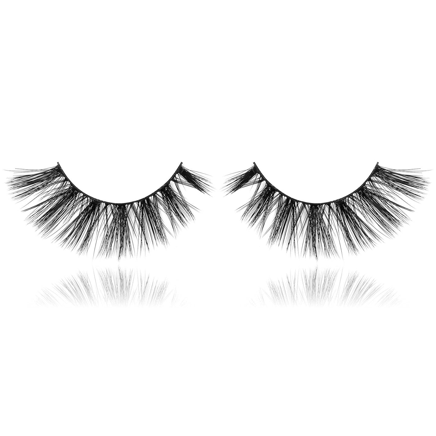 SHANY Classic Faux Mink Eyelashes - Durable Single Pair 3D Reusable Fluffy and Soft Strip Lash with Medium Volume - TRAILBLAZER