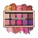 Profusion Cosmetics Fuchsia 10 Shades Eyeshadow Palette - Highly Pigmented, Long-Wearing, Intense Colour Payoff, Easy to Blend, Vegan & Cruelty-Free…
