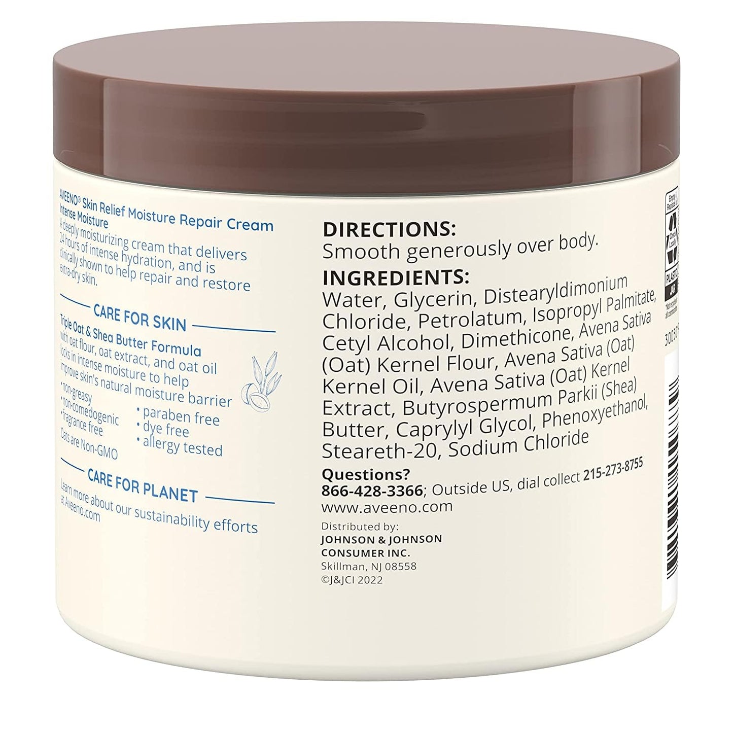 Aveeno Skin Relief Moisturizing Cream, Pack of 6