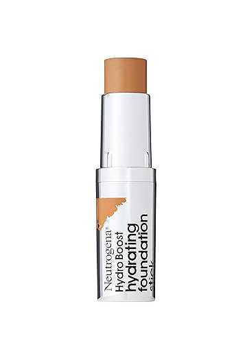 Neutrogena Hydro Boost Hydrating Foundation Stick with Hyaluronic Acid, Oil-Free & Non-Comedogenic Moisturizing Makeup for Smooth Coverage & Radiant-Looking Skin, Cocoa, 0.29 oz