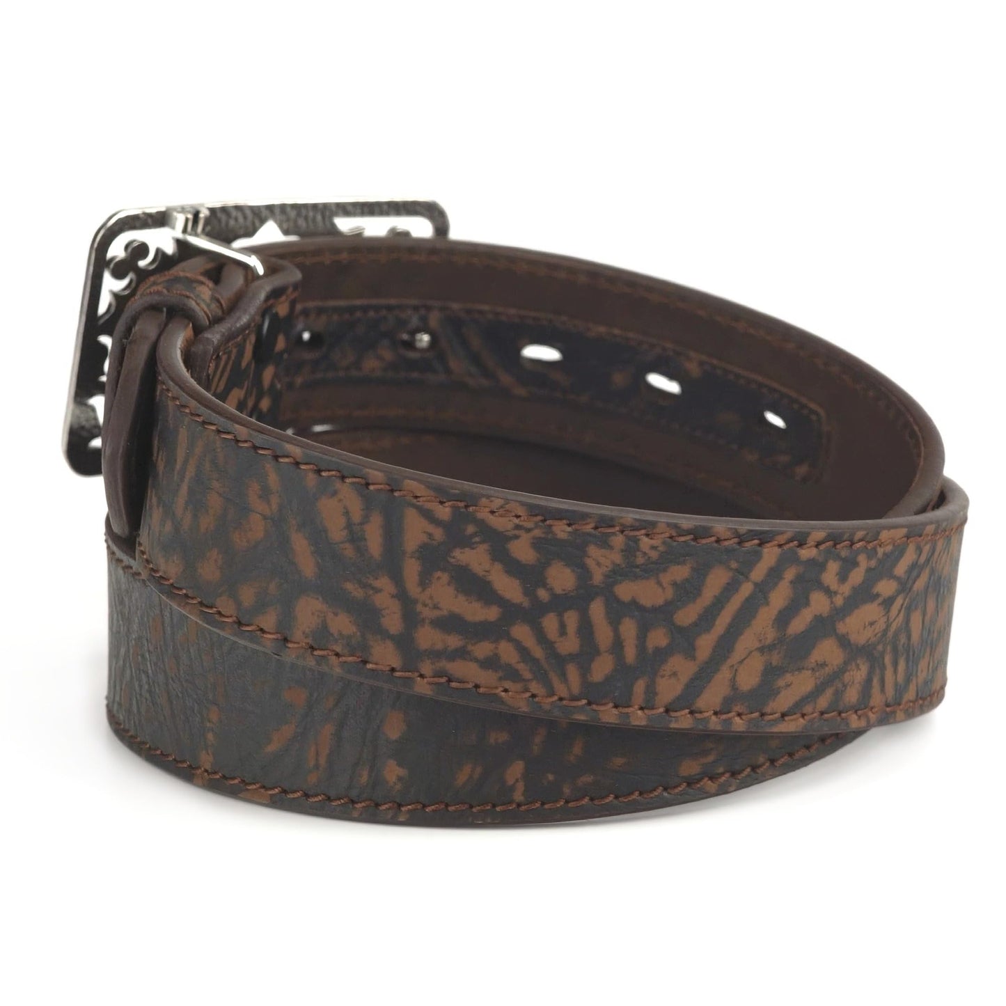 ARIAT Women's Moonstruck Leather Cross Plate Belt, Brown, X-Large