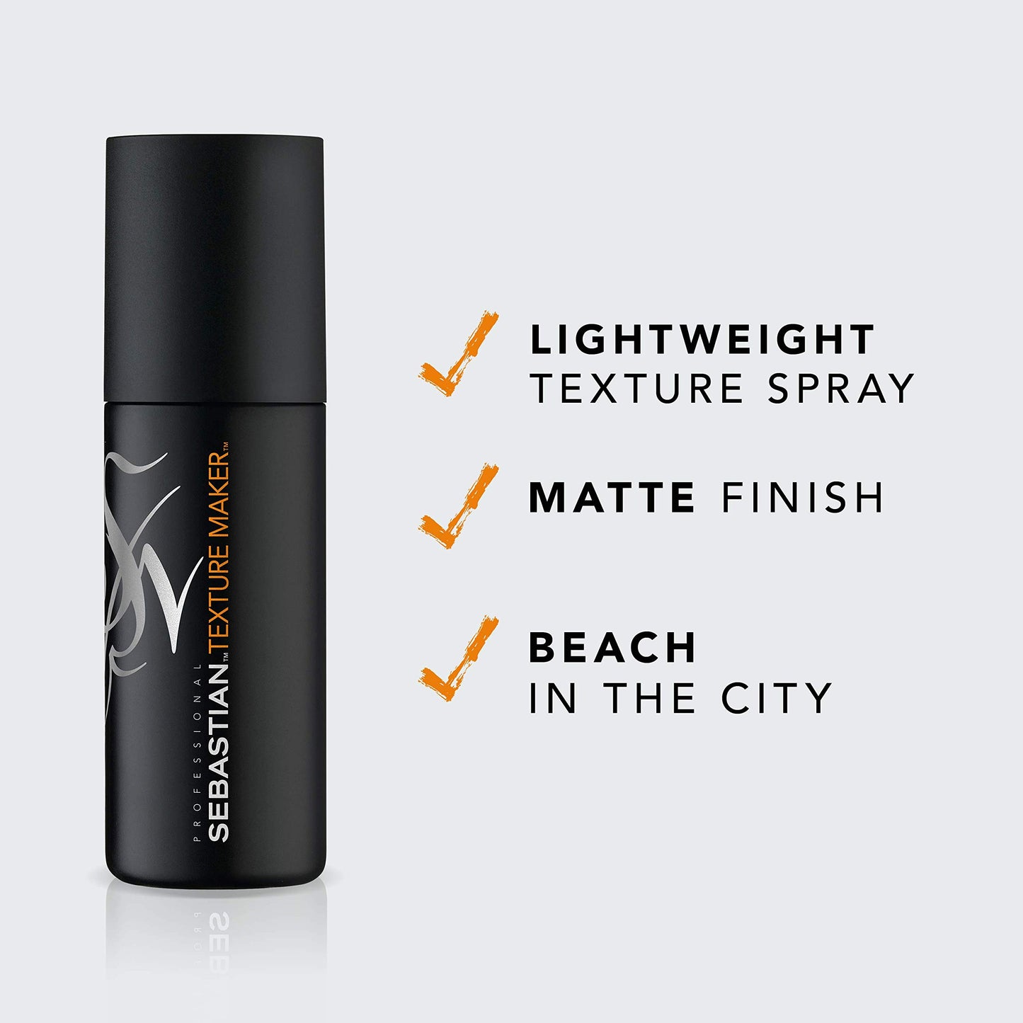 Sebastian Professional Texture Maker | Lightweight Hair Texturizer Spray with Medium Hold & Matte Finish | Non-Aerosol Hairspray with Sea Salt | 5.07