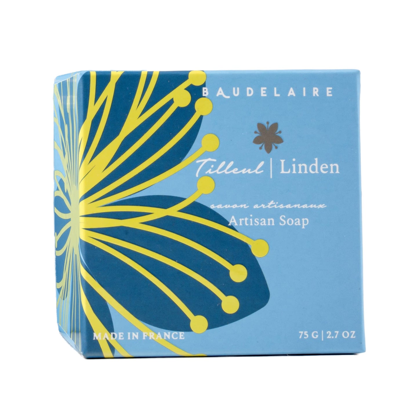 Provence Sante Luxury French Cleansing Bar - Moisturizing Shea Butter - Triple-milled Linden Fragrance, (2 Bar Set) 2.7oz Gift Box