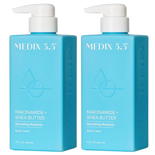 MEDIX Fragrance Free Niacinamide Face Moisturizer + Shea Butter Cream For Face & Body Lotion | Anti Aging Skin Care Firming Cream For Wrinkles, Dark