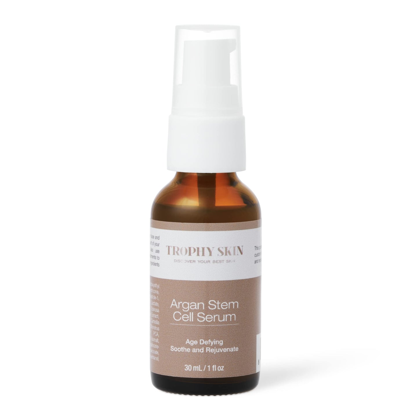 Trophy Skin Argan Stem Cell Serum - Topical Age-Defying Skin Hydrator with Hyaluronic Acid and Argan Oil to Soothe, Nourish, and Rejuvenate Face