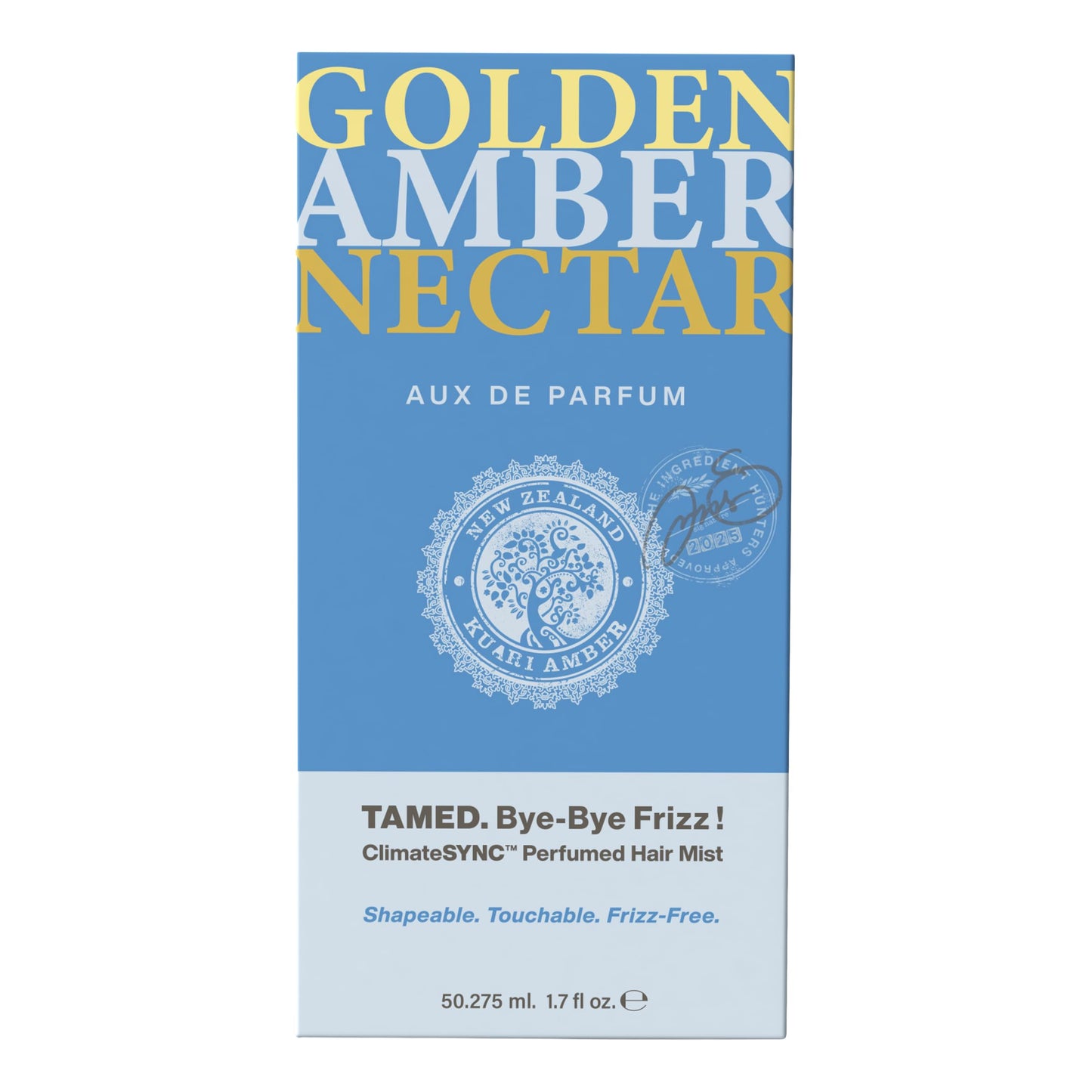 Tweak'd by Nature TAMED Bye-Bye Frizz Hair Mist, Golden Amber Nectar, Anti-Frizz, Moisturizing, Volumizing, Warm Gourmand Fragrance, 1.7 fl. oz.