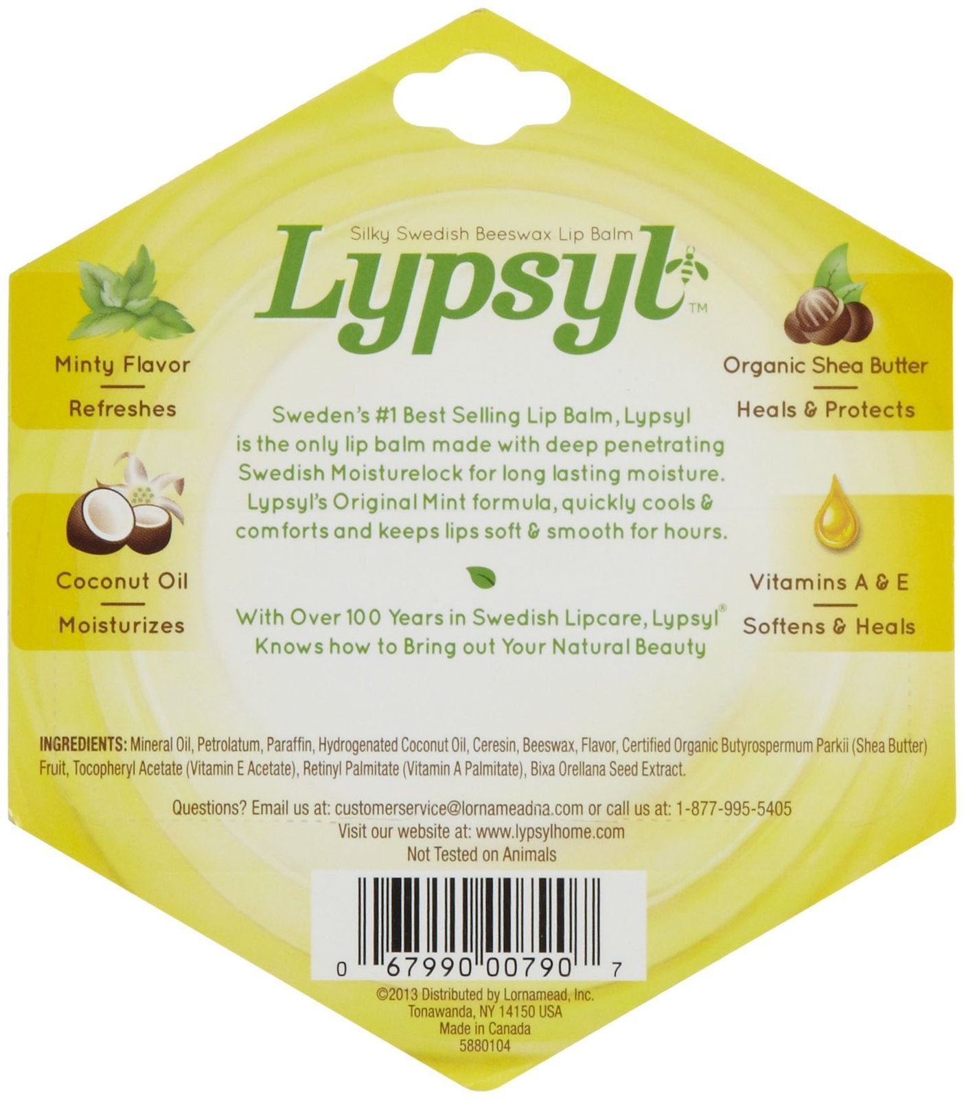 LypSyl LypMoisturizer, Orginal Mint, 0.1 oz.