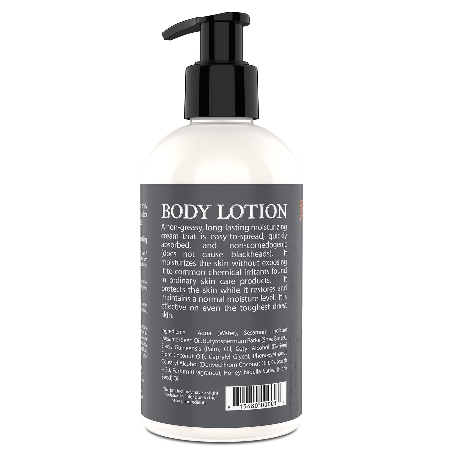 Uncle Jimmy Body Lotion for Dry Skin, Hand and Body Moisturizer Repairs Dry Skin and Retains Moisture, 8 Fl Oz