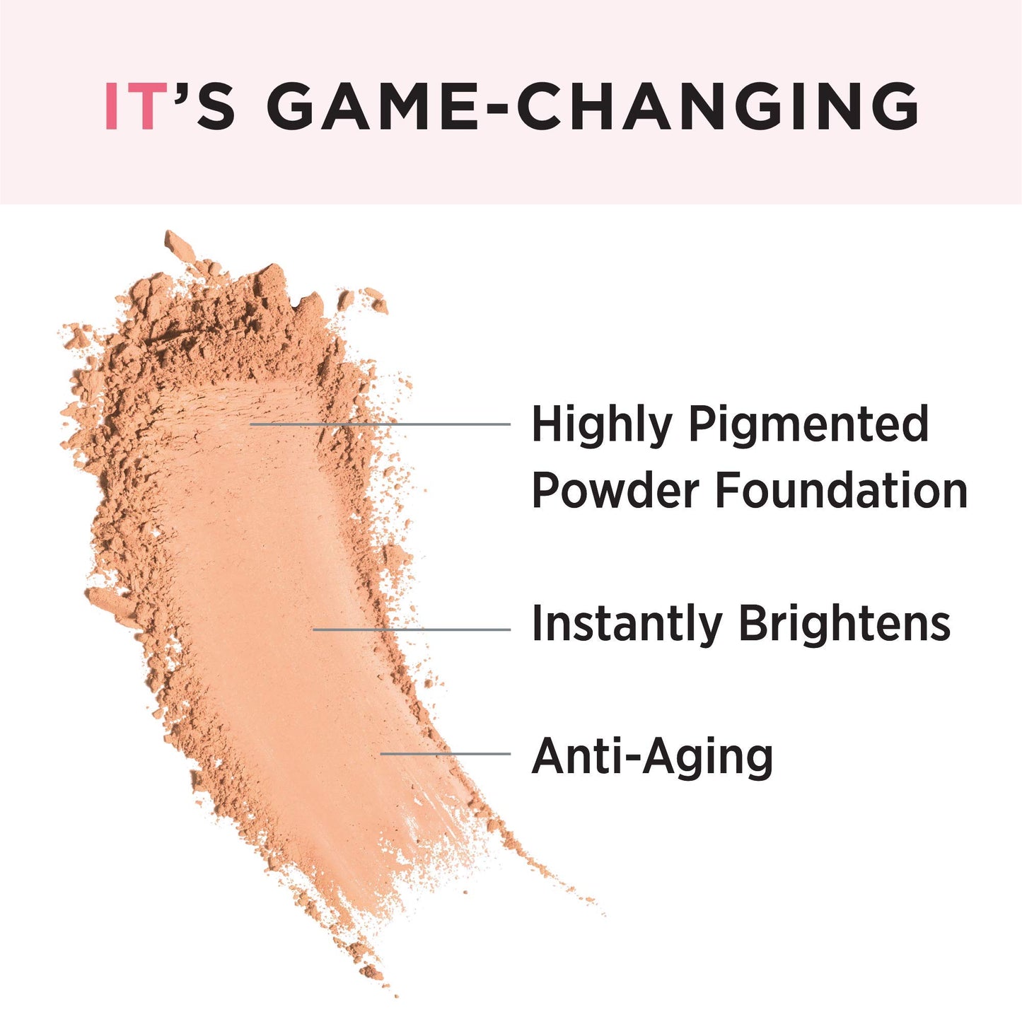 IT Cosmetics Celebration Foundation Illumination, Tan (W) - Full-Coverage, Anti-Aging Powder Foundation - Blurs Pores, Wrinkles & Imperfections - 0.3 oz Compact