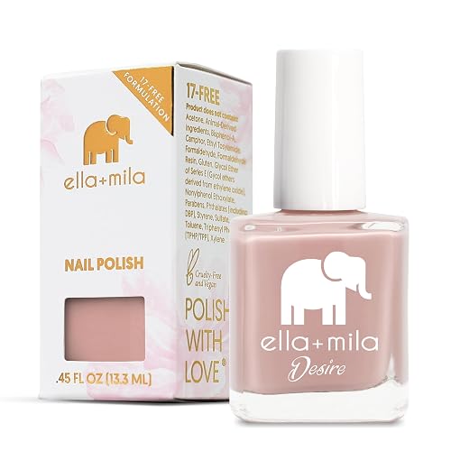 ella+mila Professional, Quick Dry, Long-Lasting & Chip-Resistant Pink Nail Polishes (Desert Suede - 0.45 fl oz) Beauty & Personal Care ella+mila