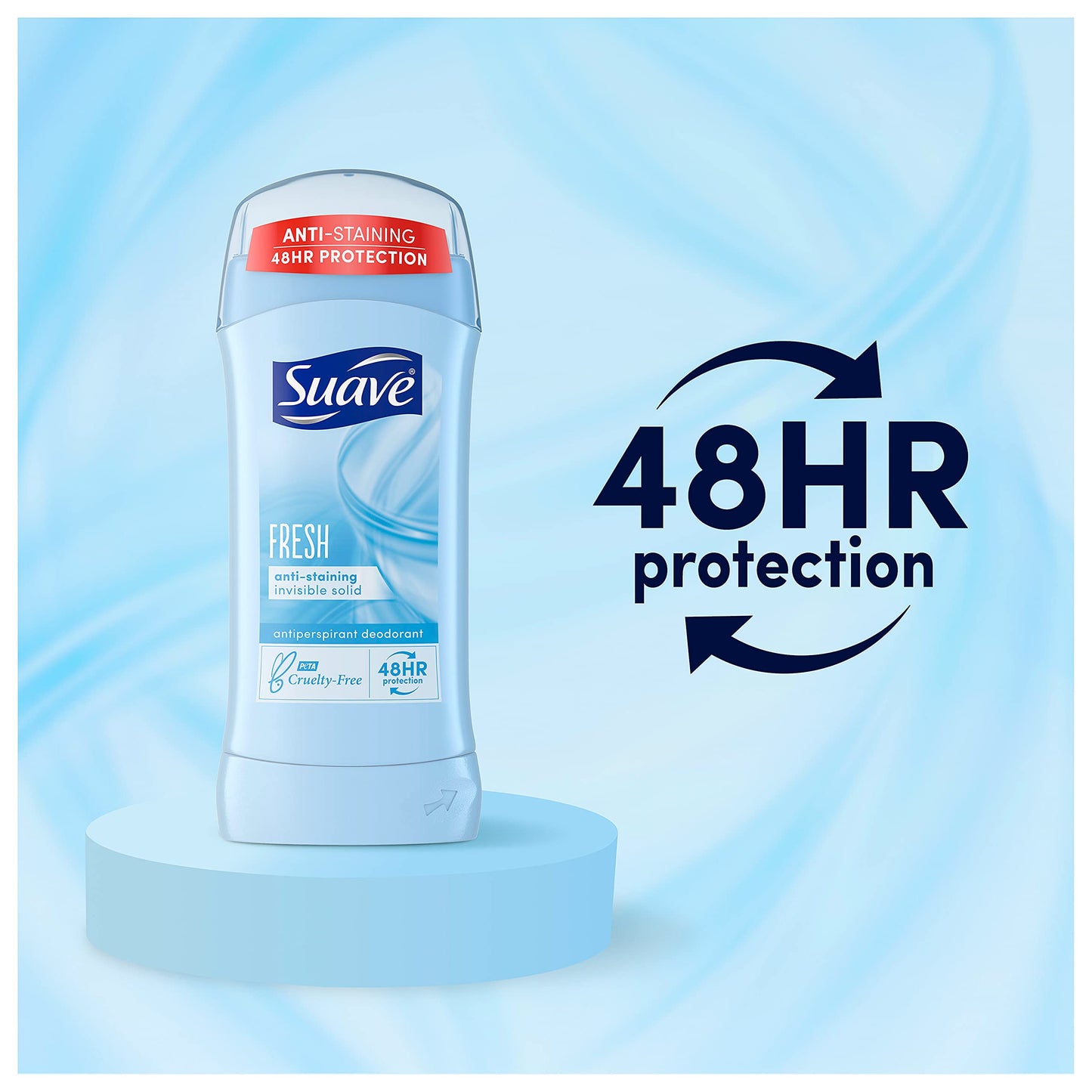 Suave 24 Hour Protection Deodorant, Invisible Solid, Fresh 2.6 oz (6 Pack) Beauty and Personal Care Unilever