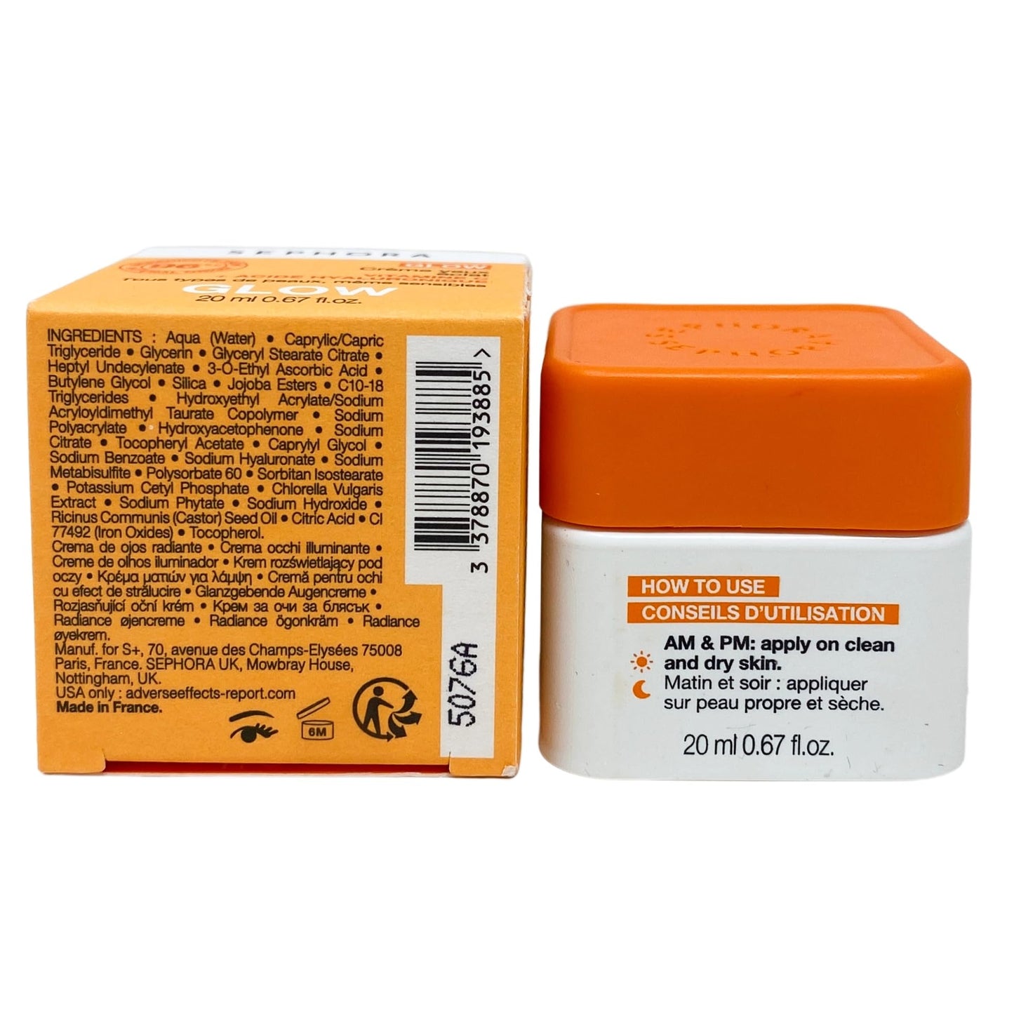 SEPHORA Collection Radiance Eye Cream with Vitamin C & Hyaluronic Acid (20 mL / 0.67 fl oz)