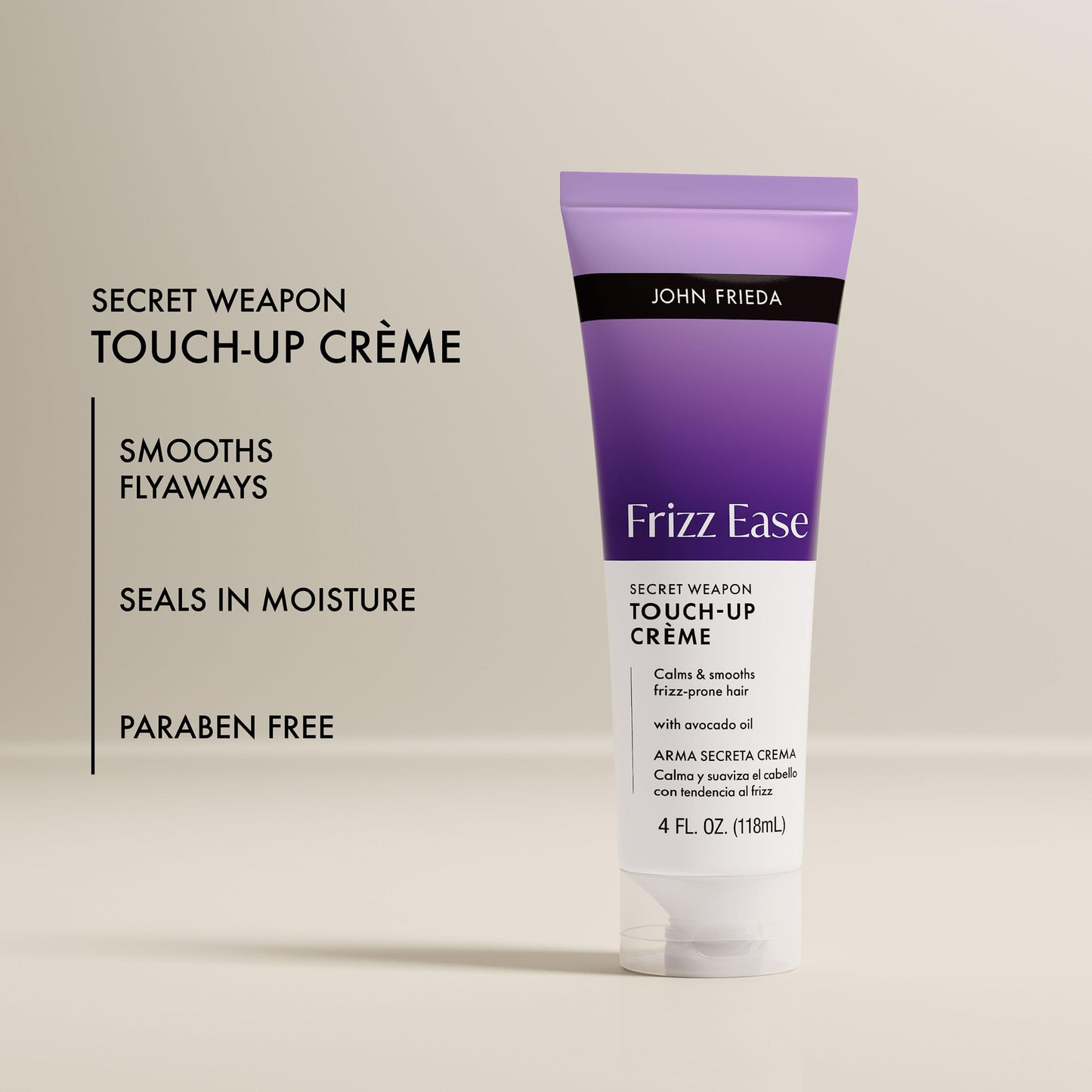 John Frieda Frizz Ease Secret Weapon Touch-Up Crème, Anti Frizz Hair Smoothing Cream, 4 Oz, Pack of 2 Beauty & Personal Care John Frieda