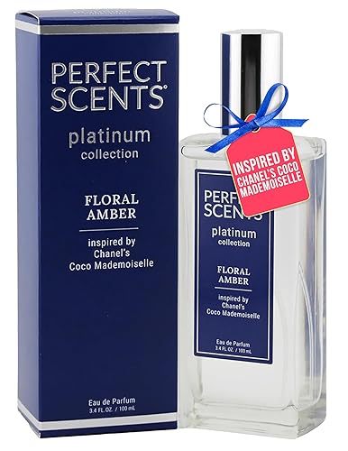 Perfect Scents Fragrances | Inspired by Chanel’s Coco Mademoiselle | Platinum Collection | Floral Amber | Women’s Eau de Parfum | Vegan, Paraben