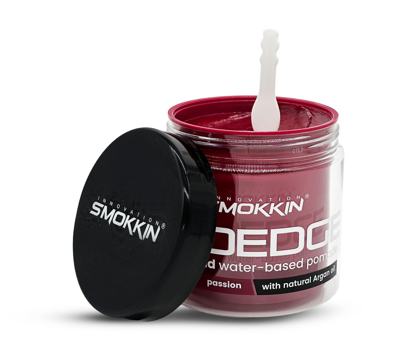 Smokkin Pro Edge Hair Styling Gel Alcohol-Free, Water-Based Pomade with Strong Hold & Argan Oil No Flakes, Edge Control, Twist & Braid Gel for Men