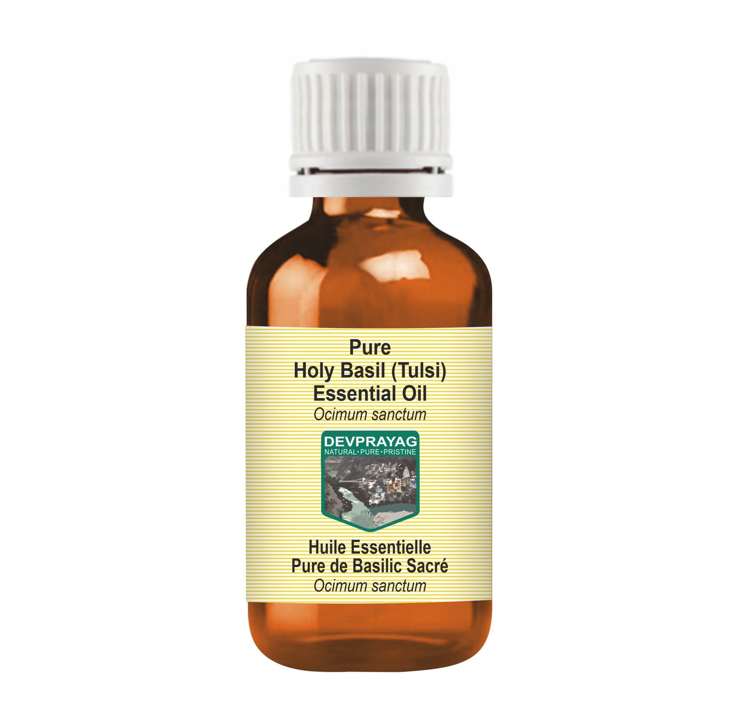 Devprayag Holy Basil (Tulsi) Essential Oil (Ocimum Sanctum) Pure - Non-Sticky - Non-Greasy - Lightweight - Men & Women - All Skin Types - Steam Beauty and Personal Care DEVPRAYAG