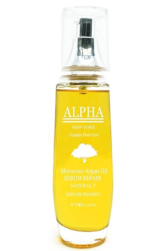 Moroccan Argan Oil Serum Organic Hair care by Alpha New York 3.38 Oz