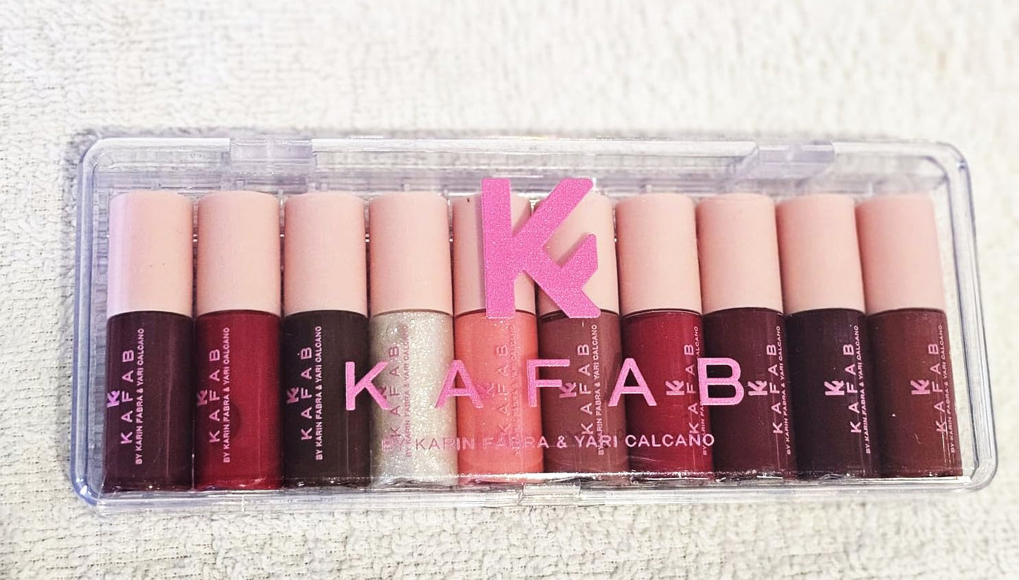 KAFAB Wine Party Lipgloss - A juicy, wine-inspired gloss for bold, social beauty lovers, perfect for nights out, wine tastings, and glam moments