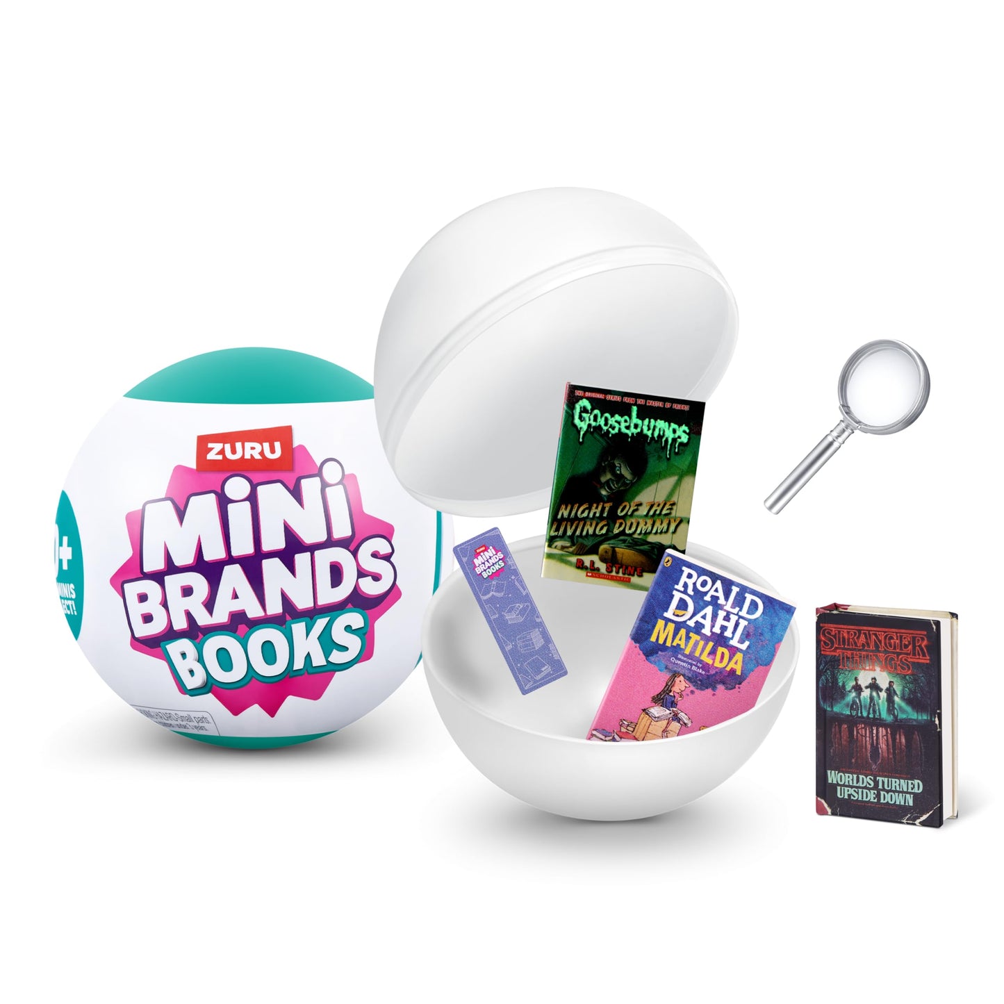 Mini Brands Books Capsule by ZURU – 5 Mystery Miniature Books with Real Pages & Accessories – Collectible Toy for All Ages