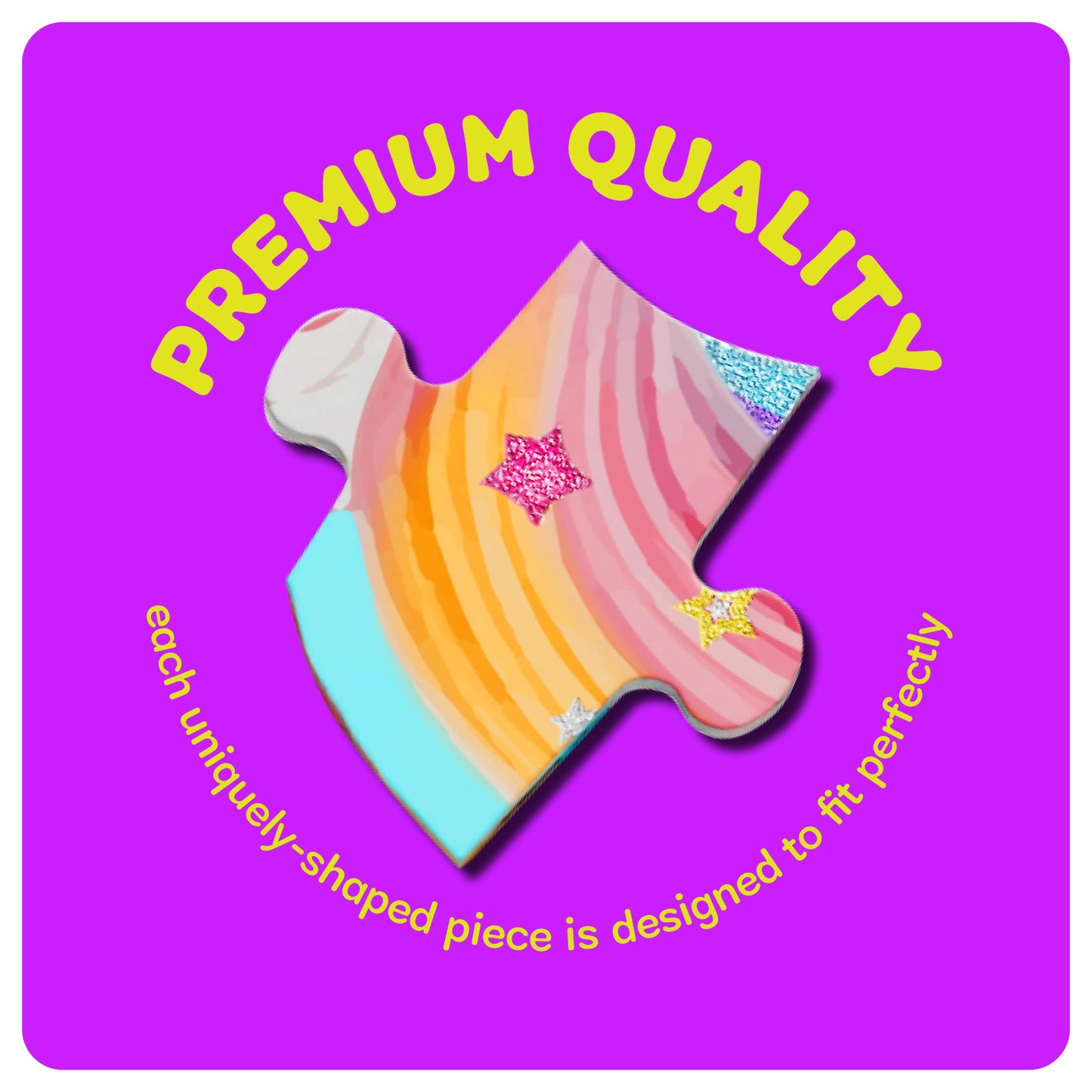 Dan&Darci Jumbo Shimmery Unicorn Floor Puzzle – 45-Piece Toddler Puzzle for Kids Ages 3–6, Easter & Birthday Gift for Girls