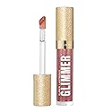 REVLON Super Lustrous Glimmer Gloss, Non-Sticky Lip Gloss, High-Shine Finish, Plant-Based Glitter, 005 Glazed Almond, 0.13 fl oz