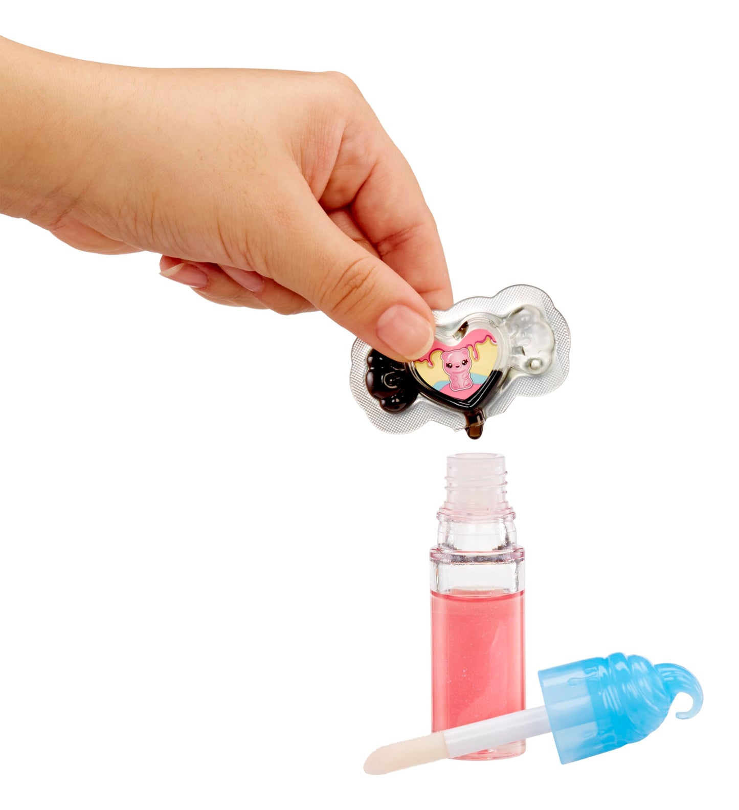 Yummiland Lip Gloss Doll: Sour Sweeties - Gabi Gummybear Includes DIY Lip Gloss + Removable Keychain, Cosmetic Play, Collectible, Ages 4+