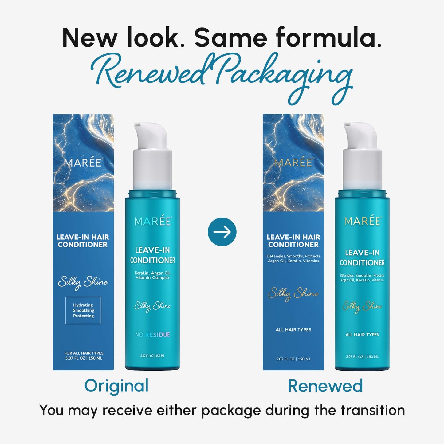 MAREE Leave-In Conditioner Hair Gloss for Dry Damaged Hair, Leave-In Conditioner for Curly Hair, Color Treated Beauty and Personal Care MAREE