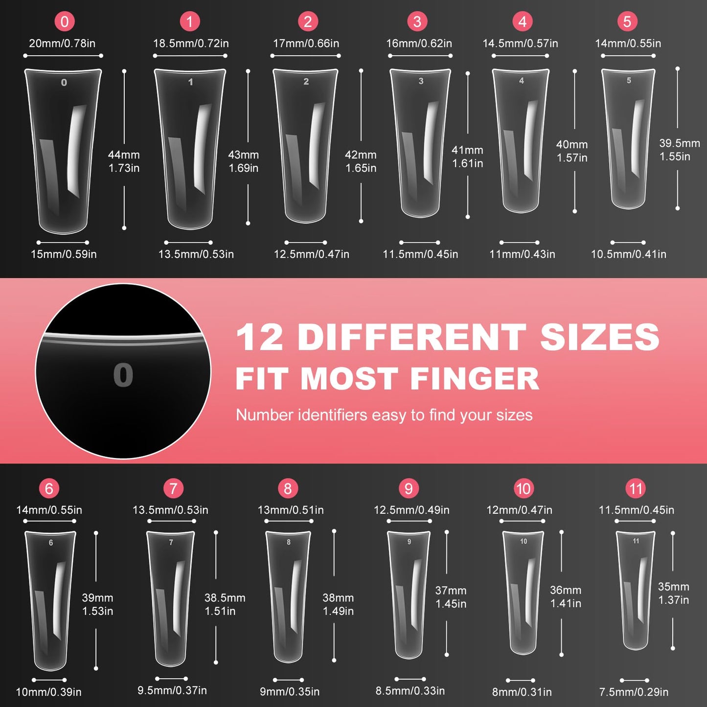 Ranrose Short Oval False Nail Tips-240PCS Beauty and Personal Care ranrose