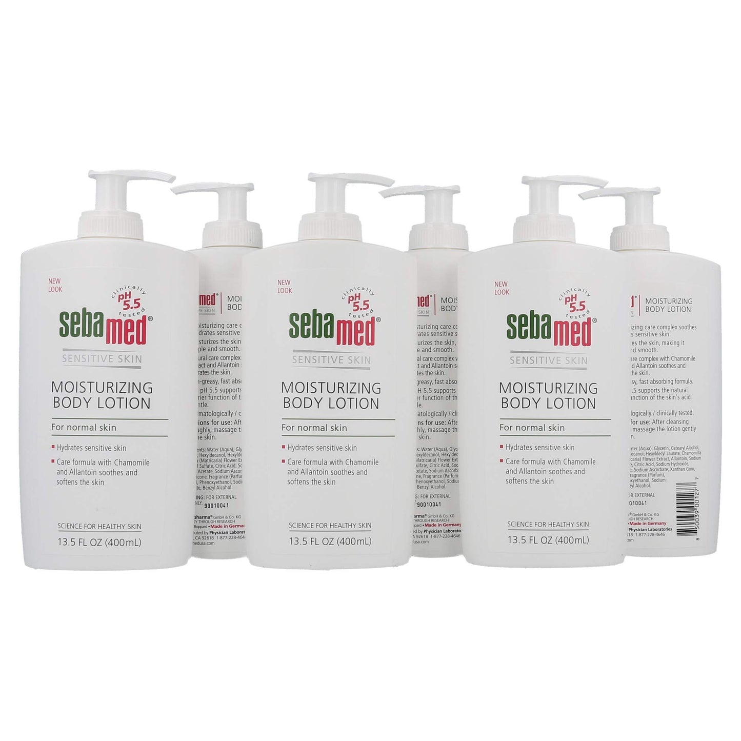 Sebamed Moisturizing Body Lotion, Sensitive Skin 13.50 oz (Pack of 6)
