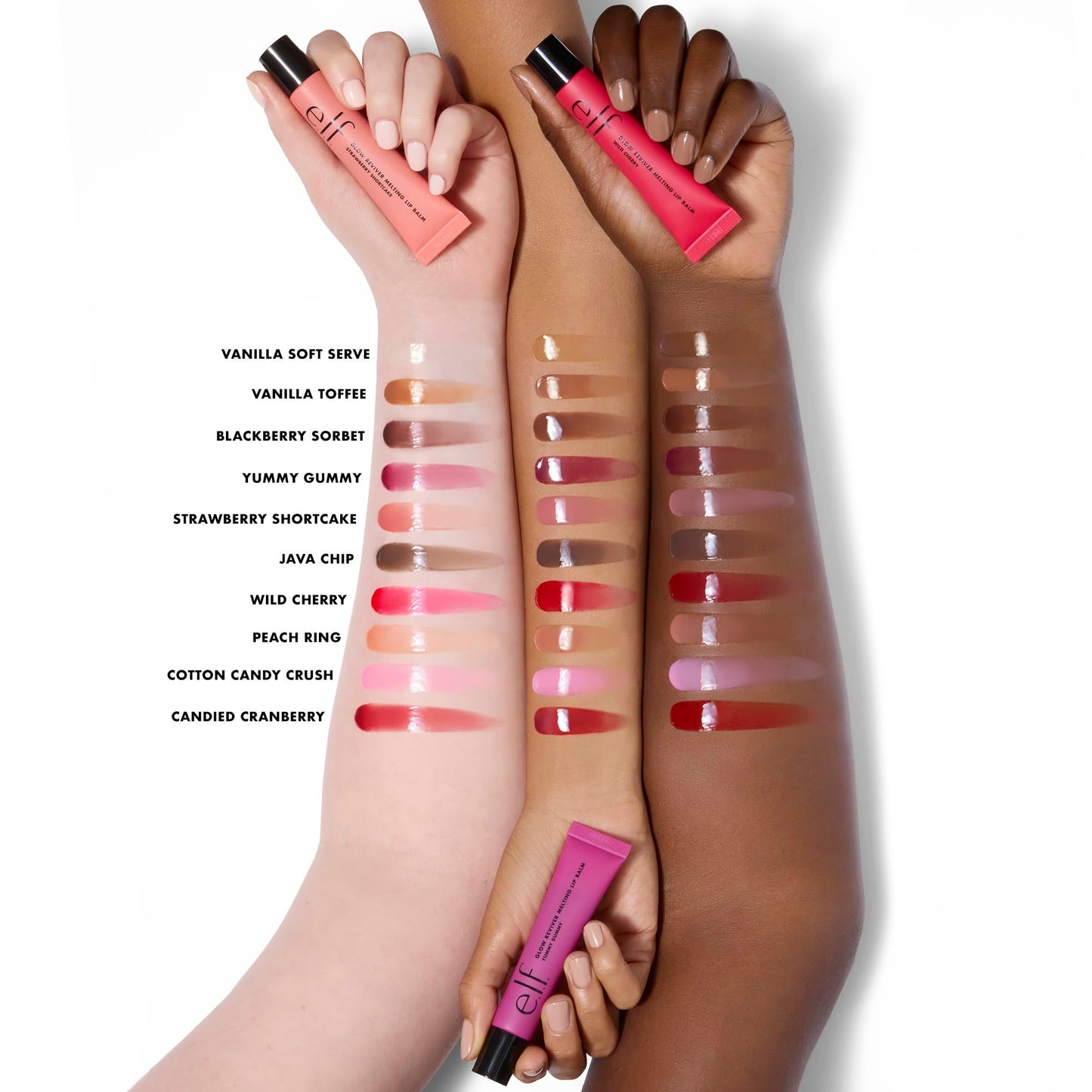 e.l.f. Glow Reviver Melting Lip Balm, Hydrating Tinted Lip Balm For A Glossy Finish & Soft, Supple Lips, Vegan & Cruelty-Free, Peach Ring
