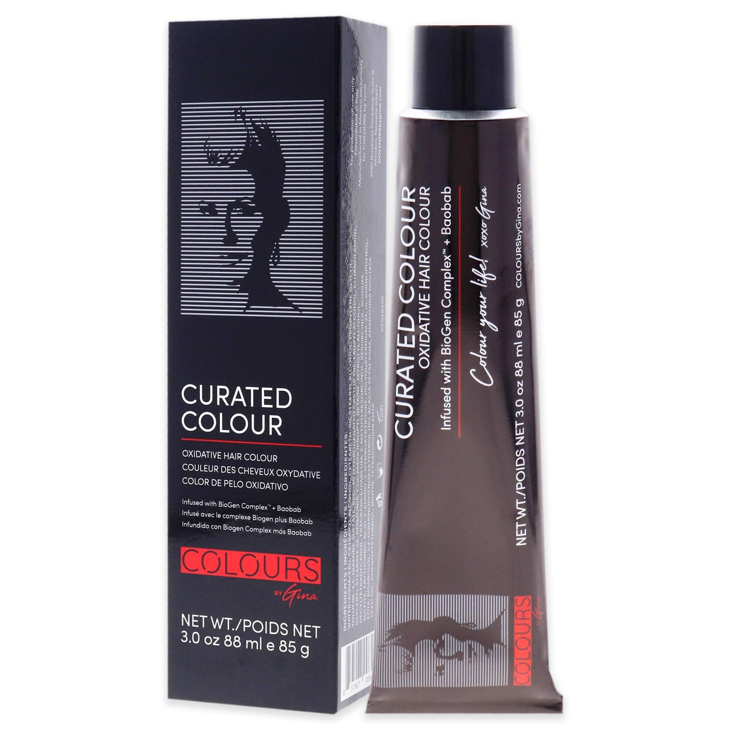 Colours By Gina Curated Colour - 4.35-4GM Golden Mahogany Brown by Colours By Gina for Unisex - 3 oz Hair Color