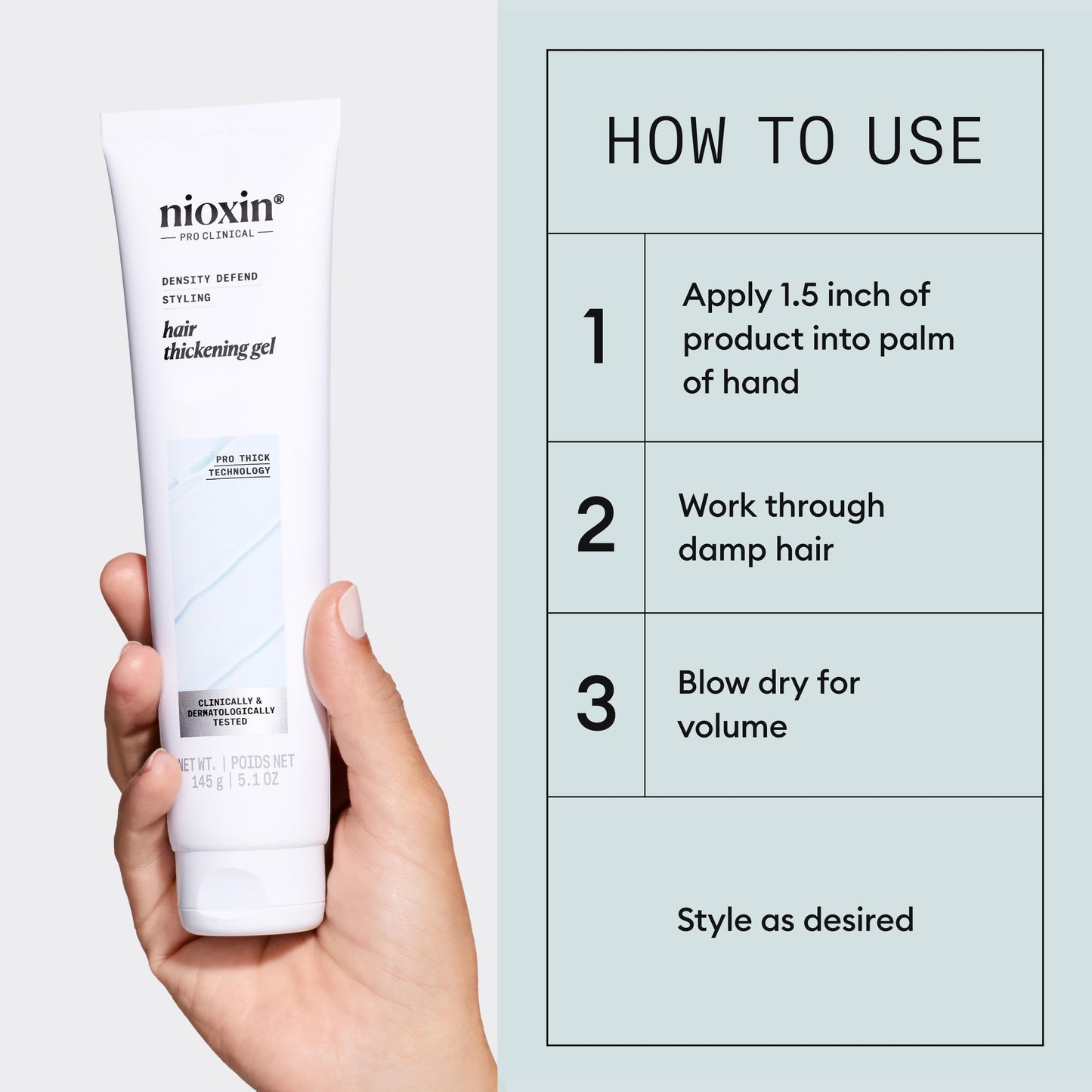 Nioxin Density Defend Hair Thickening Gel | For Volumizing and Fuller Hair| No Stickiness or Stiffness | 5.1 Fl Oz Beauty and Personal Care NIOXIN