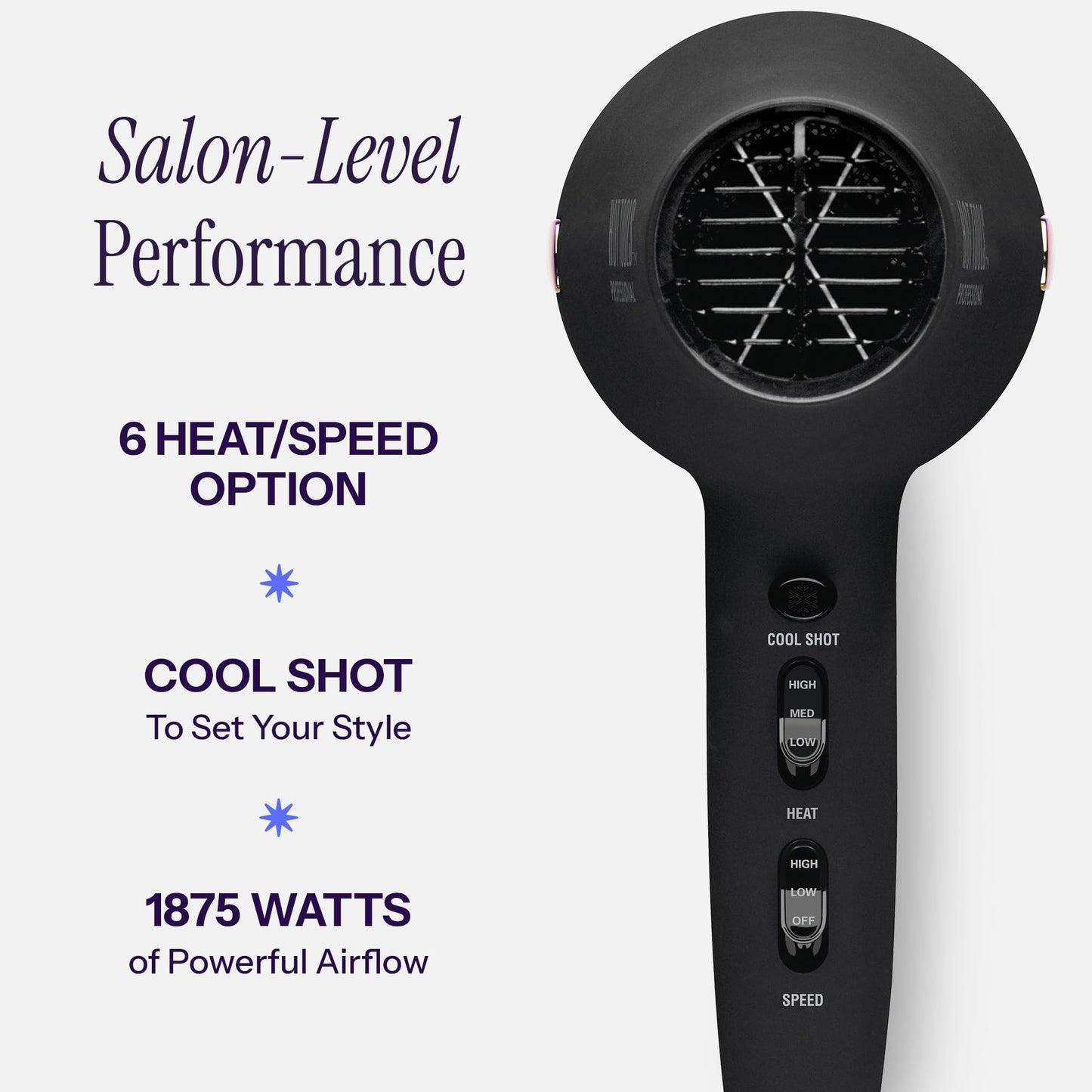 HOT TOOLS Professional Ceramic Rainbow Hair Dryer - Fast Drying Blow Dryer with Quiet Operation and Ion Technology for Long-Lasting and Shinier Hair