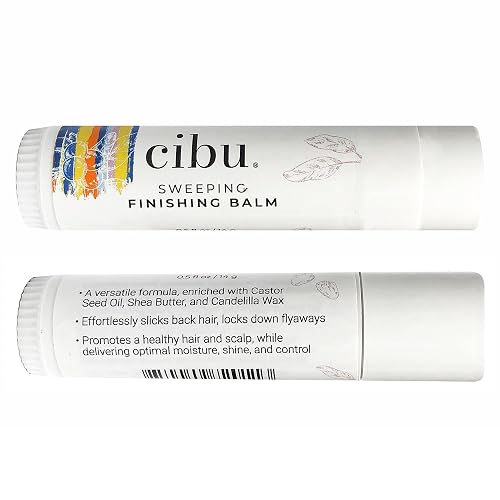 CIBU Sweeping Finishing Balm - Hair Wax Stick for Hydration and Frizz Control - Wax Stick for Hair for a Smooth & Shiny Look - 0.5oz