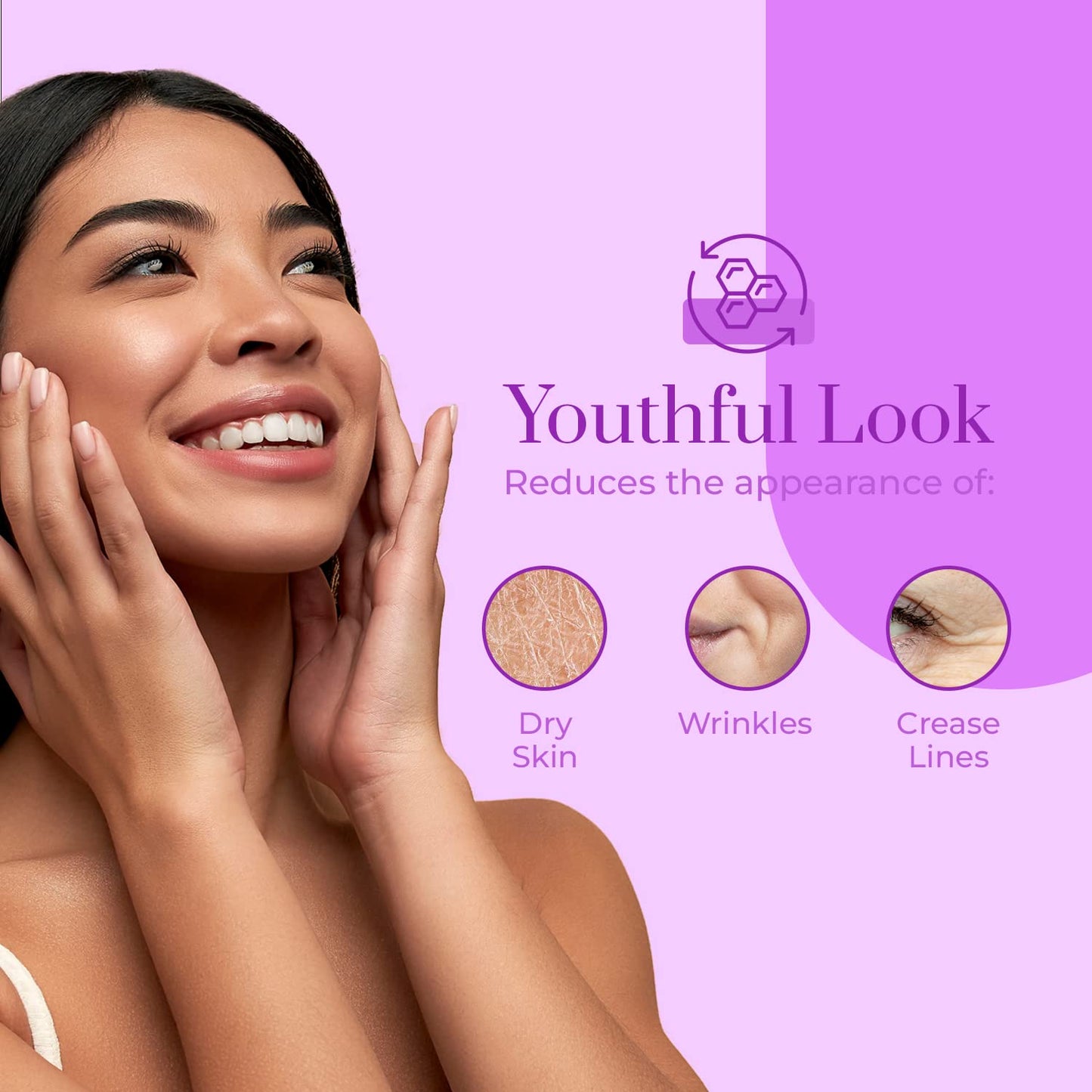 Clear Beauty Collagen Day & Night Face Moisturizer - Dermatologist Tested, Anti Aging Korean Skin Care - Plumping Hydration, Elasticity Support, Silky