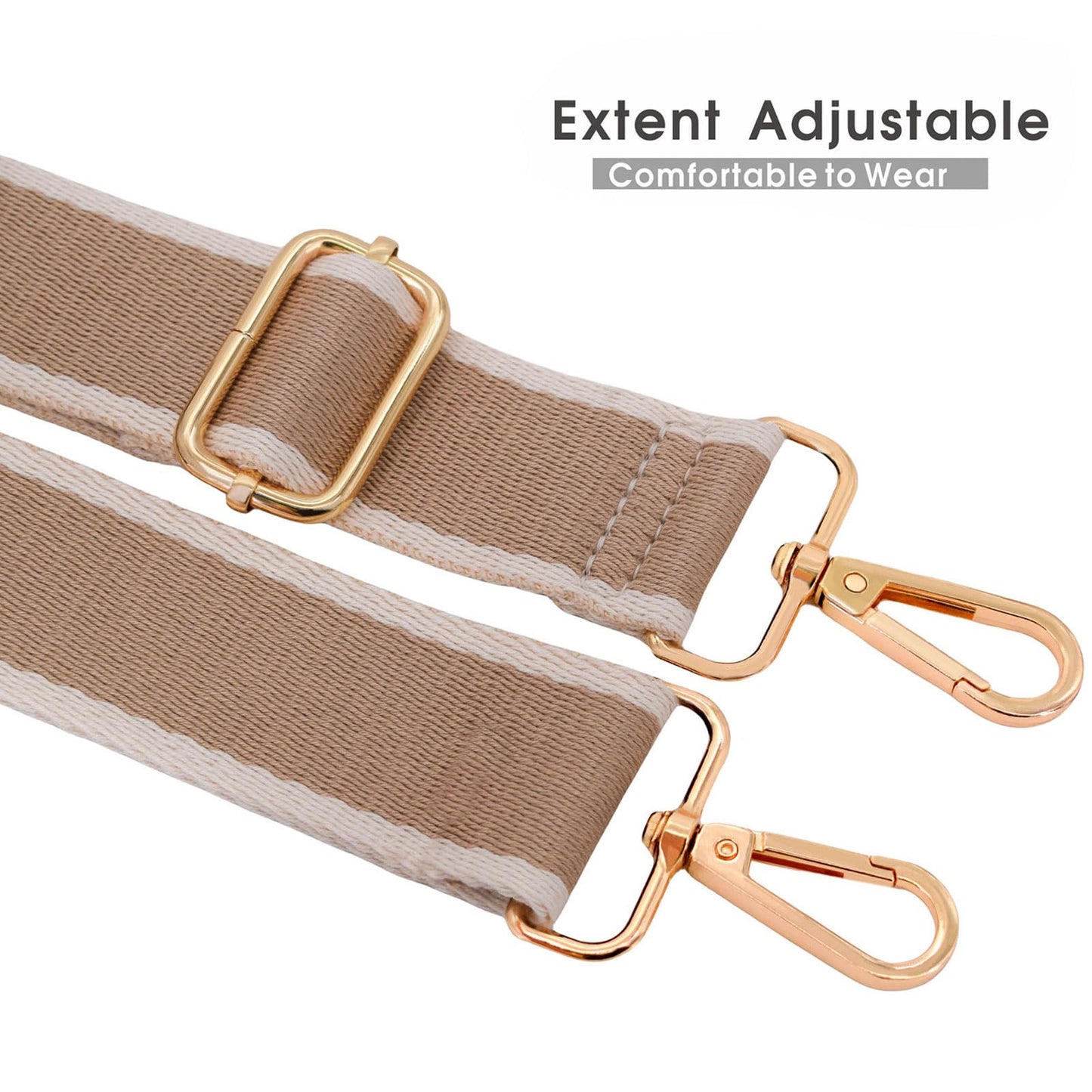 Adjustable Purse Strap – Thick Canvas Shoulder Strap Replacement for Crossbody Bags, Handbags & Purses, Unisex Design