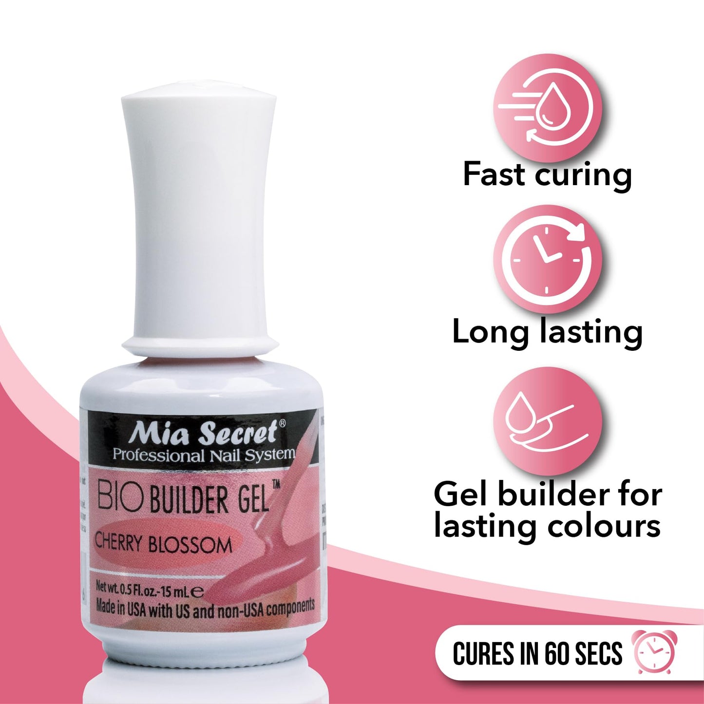 Cherry Blossom Builder Gel Mia Secret made in USA Beauty & Personal Care Mia Secret