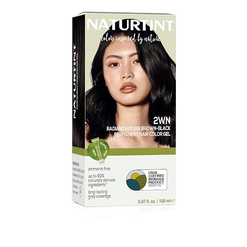 Naturtint 2WN Radiant Nature Brown Black Permanent Hair Color (Pack of 1), Ammonia Free, Vegan, Cruelty Free, up to 100% Gray Coverage, Long Lasting