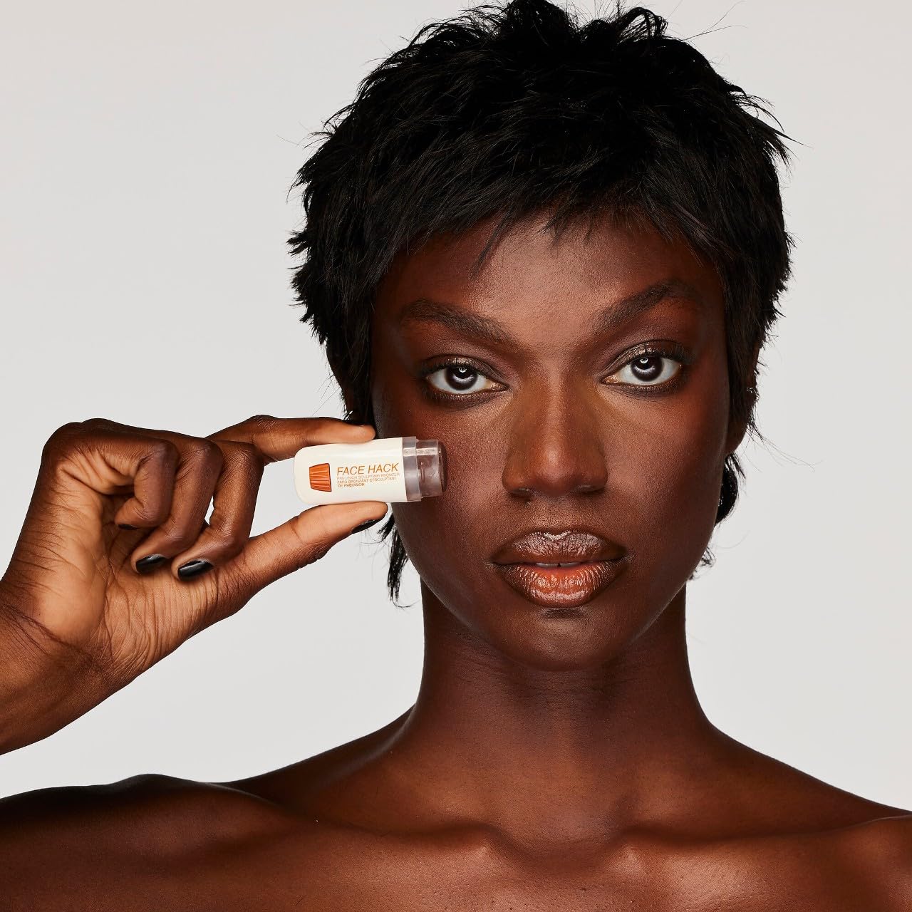 Freck Beauty FACE HACK Precision Sculpting Bronzer Stick | Creamy Buidable Bronzer Contour Stick | Blendable Natural Matte Skin Finish | Almond Tip